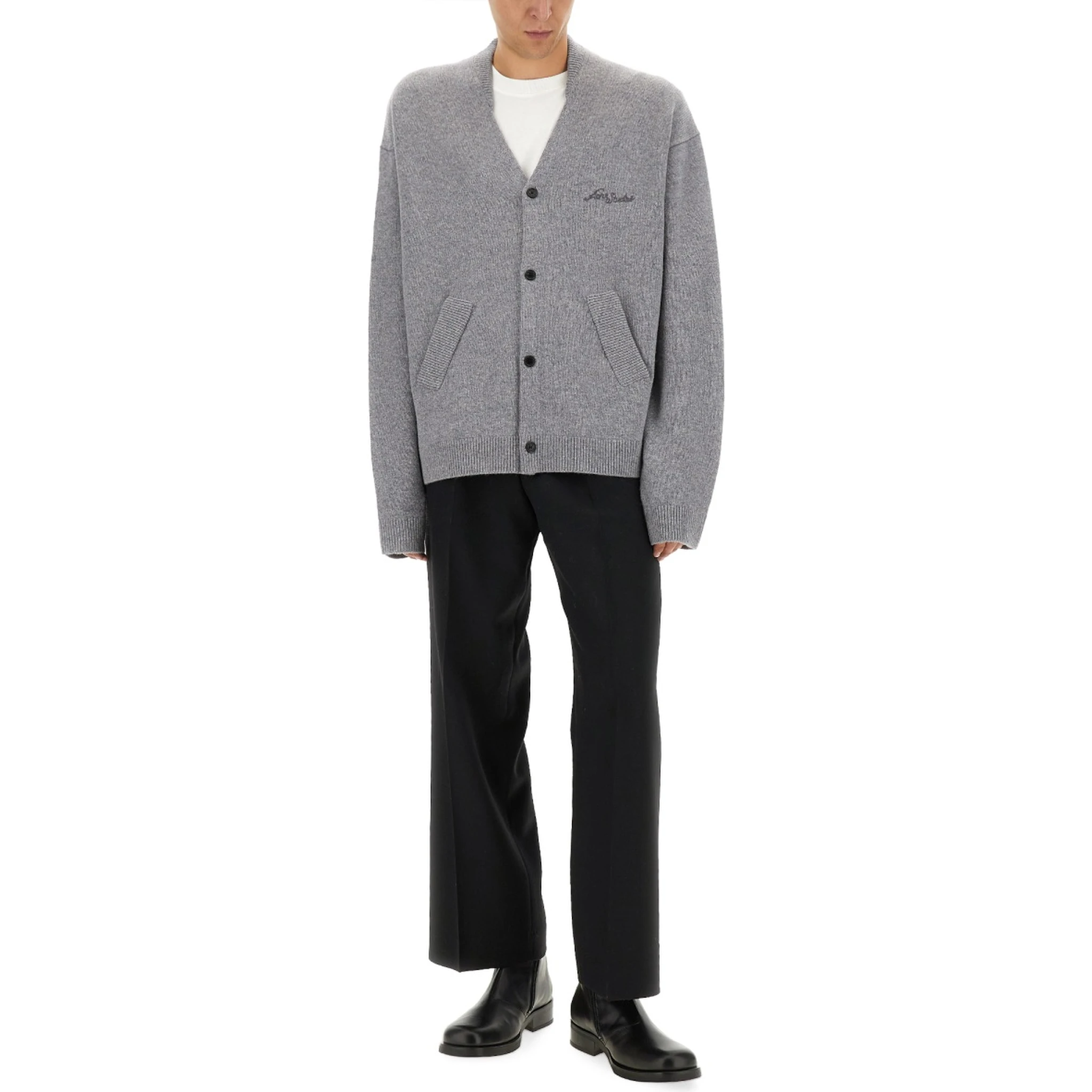 كارديجان بياقة على شكل حرف V