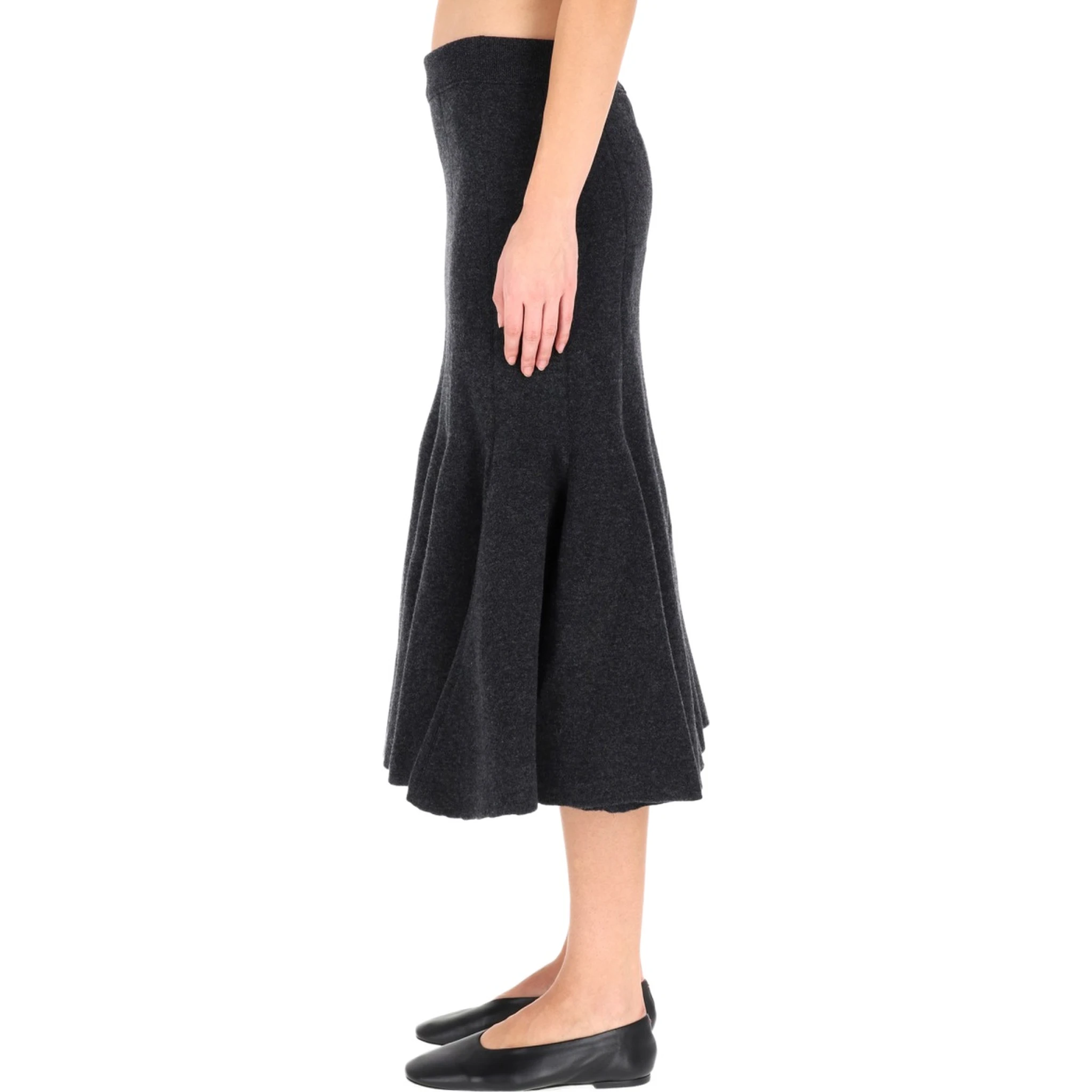 CASHMERE MIDI SKIRT