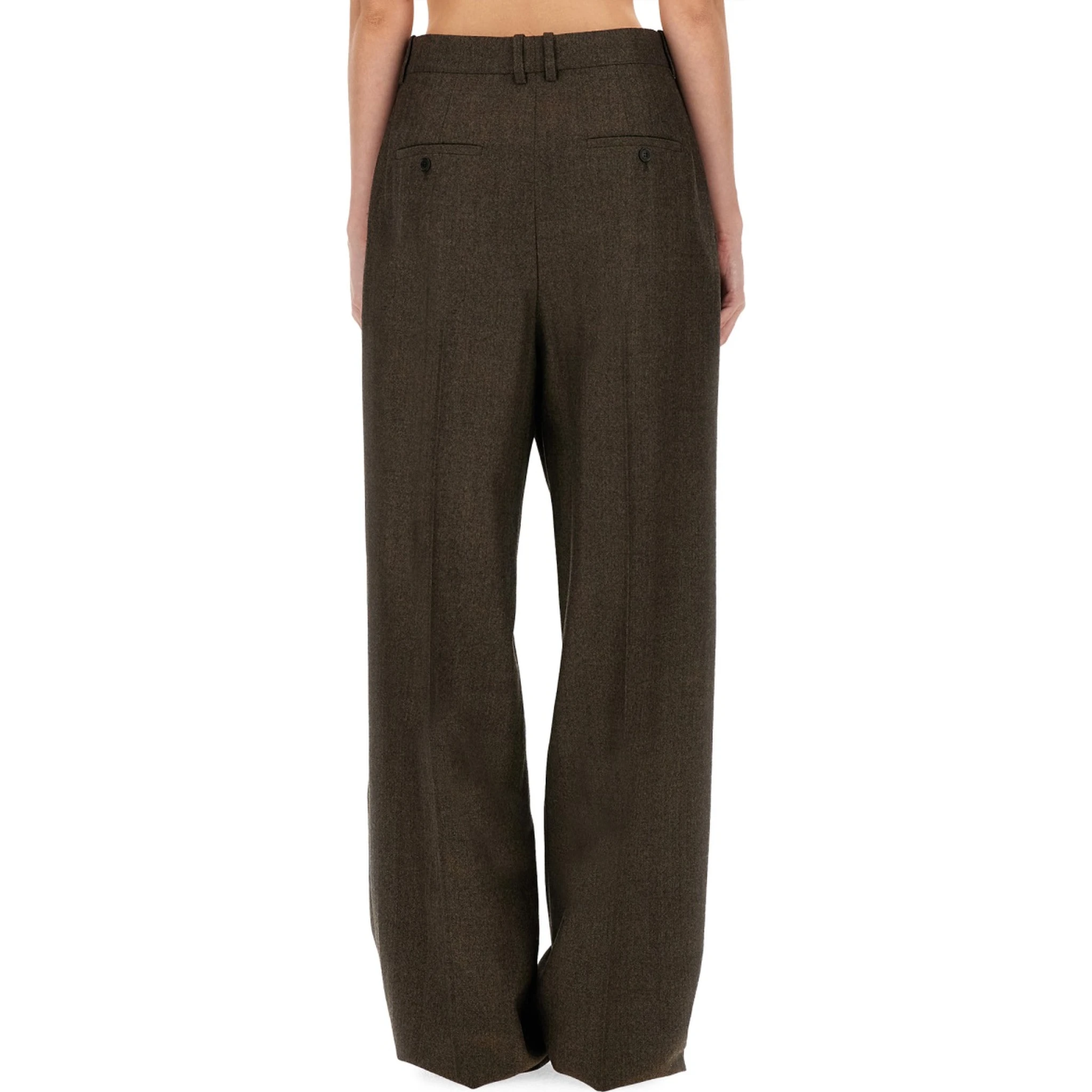 WOOL WIDE LEG PANTS