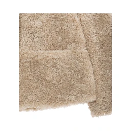 Beige Coat with Classic Collar and Two Front Pockets in Ecofur Girl