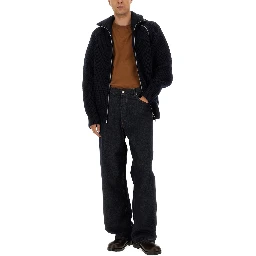 ZIPPERED WOOL SWEATER