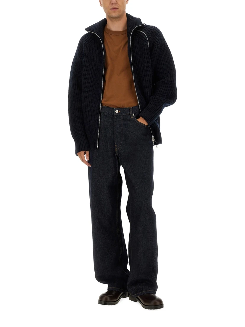 ZIPPERED WOOL SWEATER