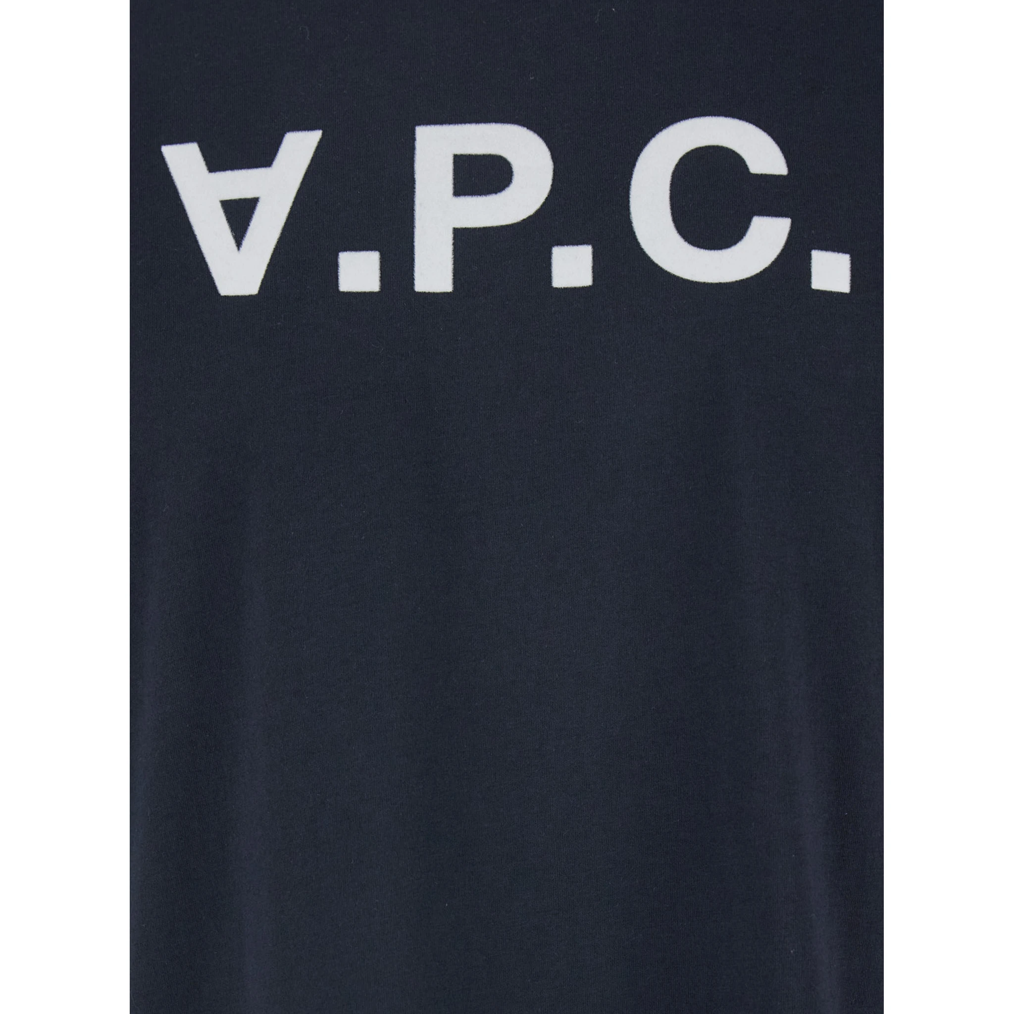 Blue Crewneck T-Shirt with Logo on the Front in Cotton Woman