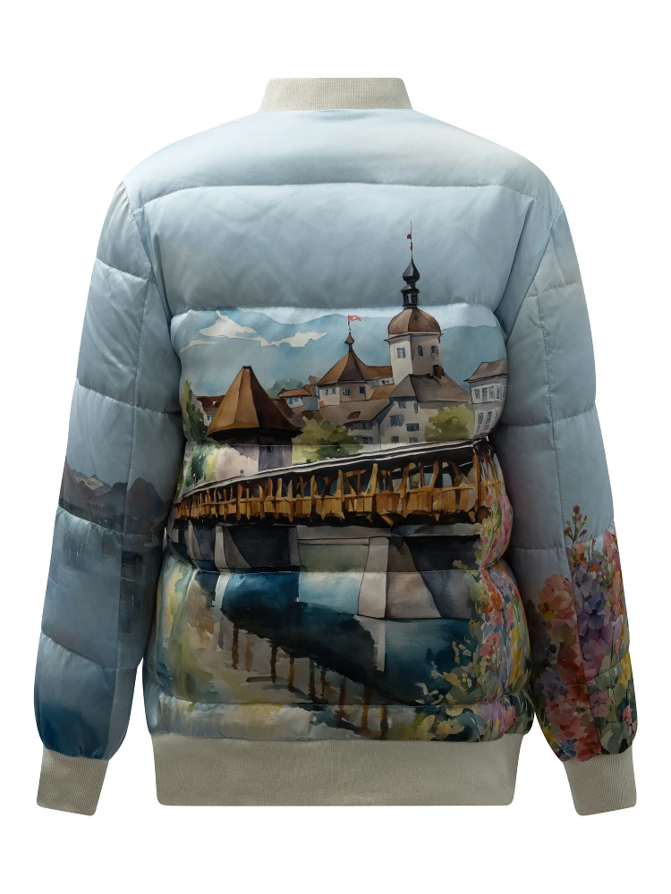 "Luzern" bomber jacket in silk alternative