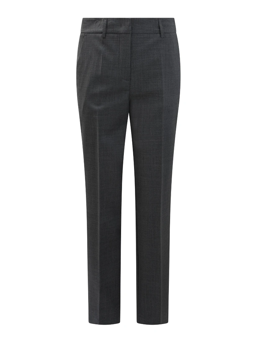 Slim fit pants in wool