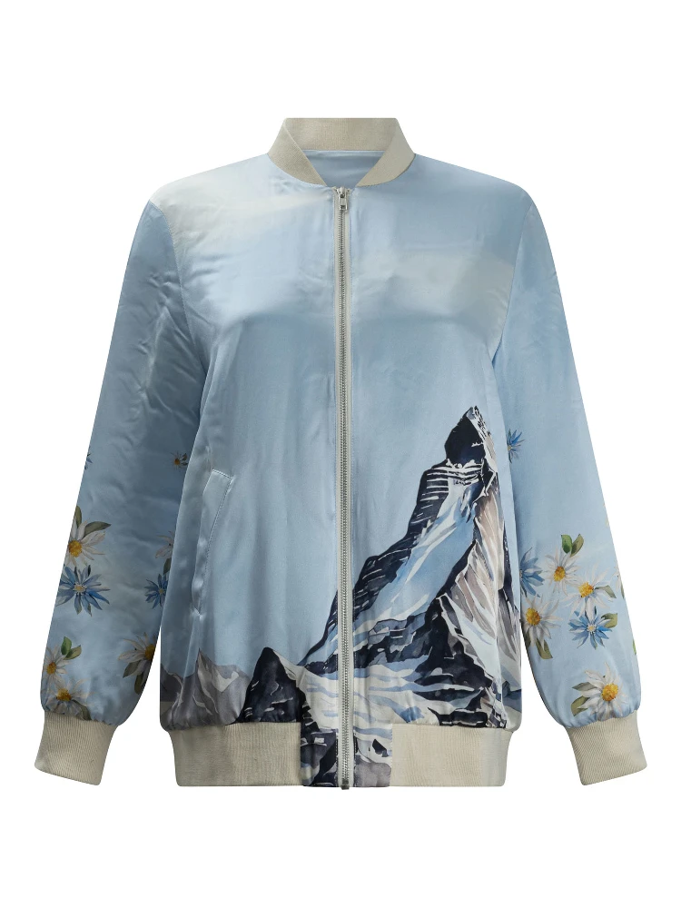 "Zermatt" silk down jacket