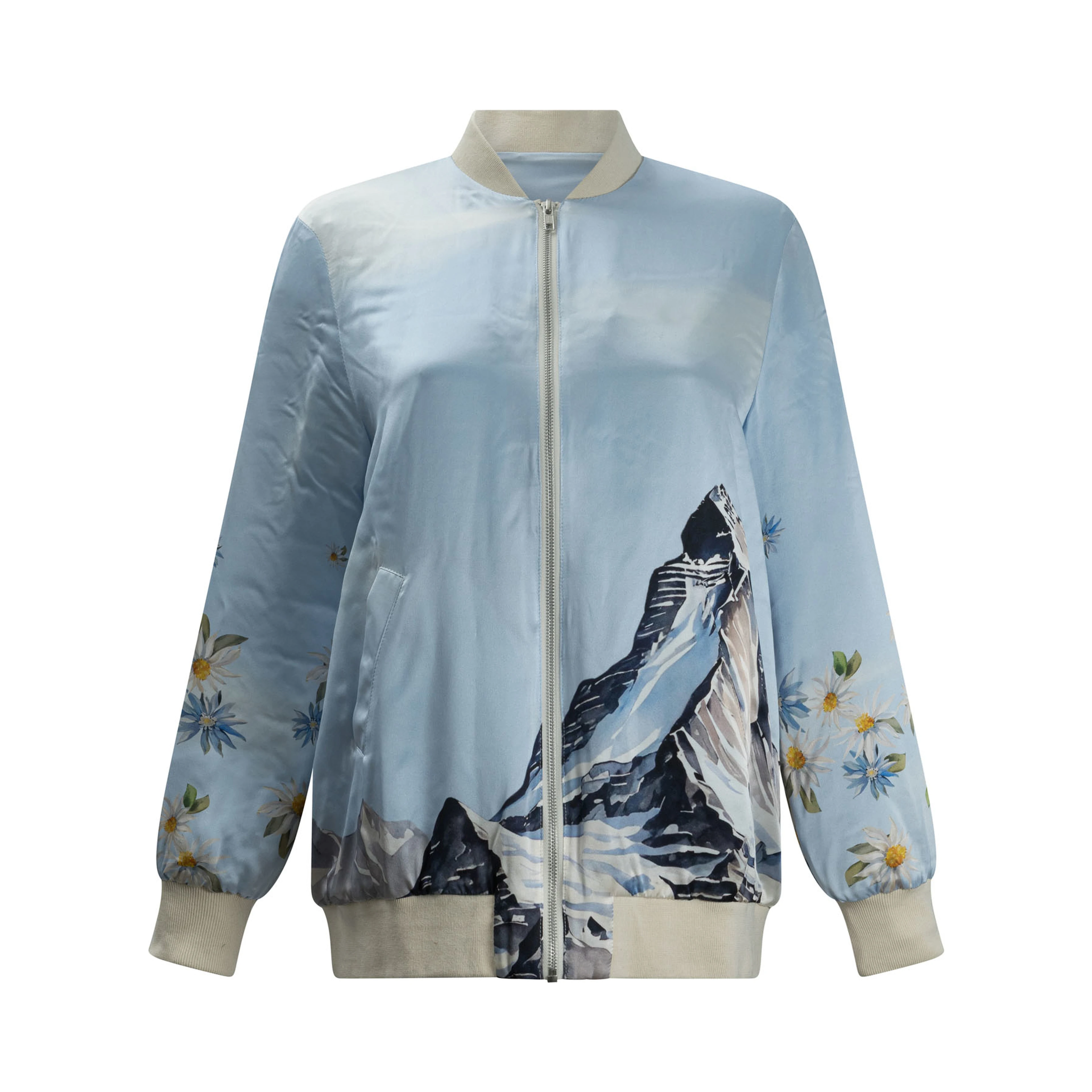 "Zermatt" silk down jacket