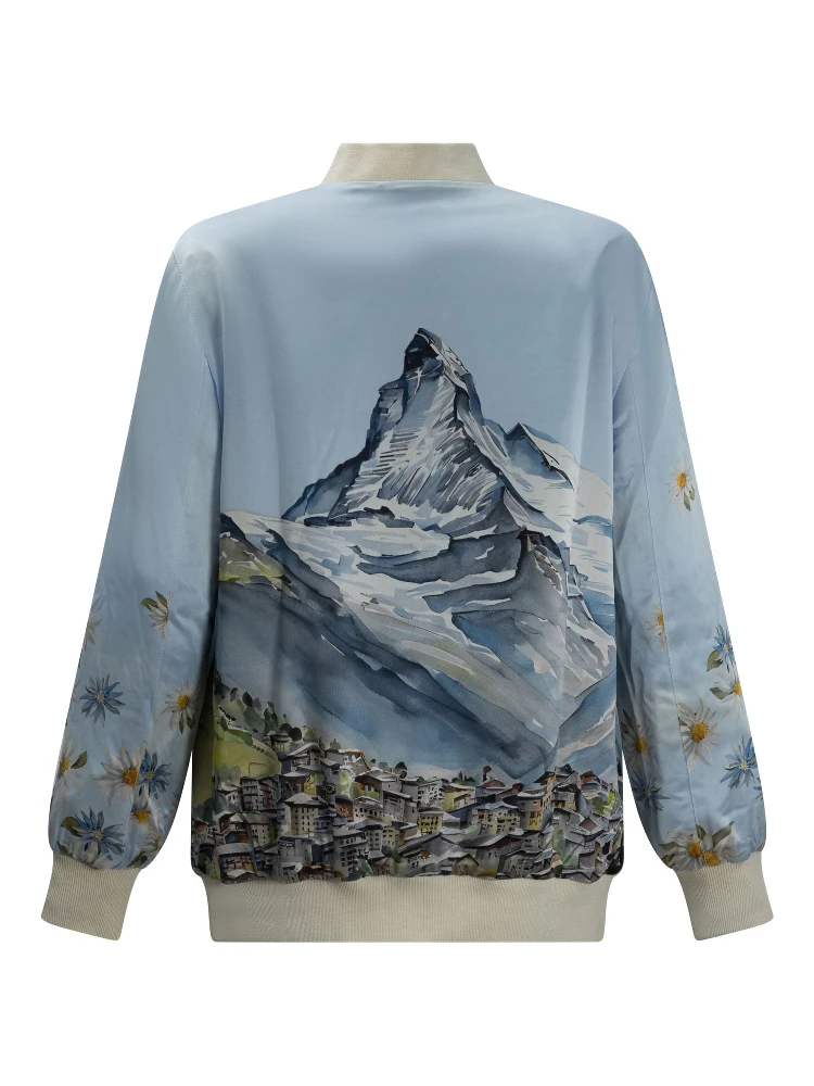 "Zermatt" silk down jacket alternative