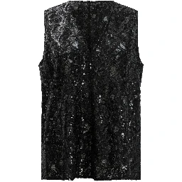 Sleeveless top with sequins