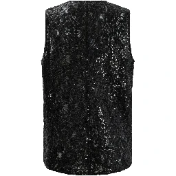 Sleeveless top with sequins