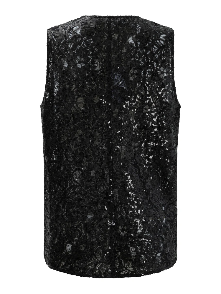 Sleeveless top with sequins alternative