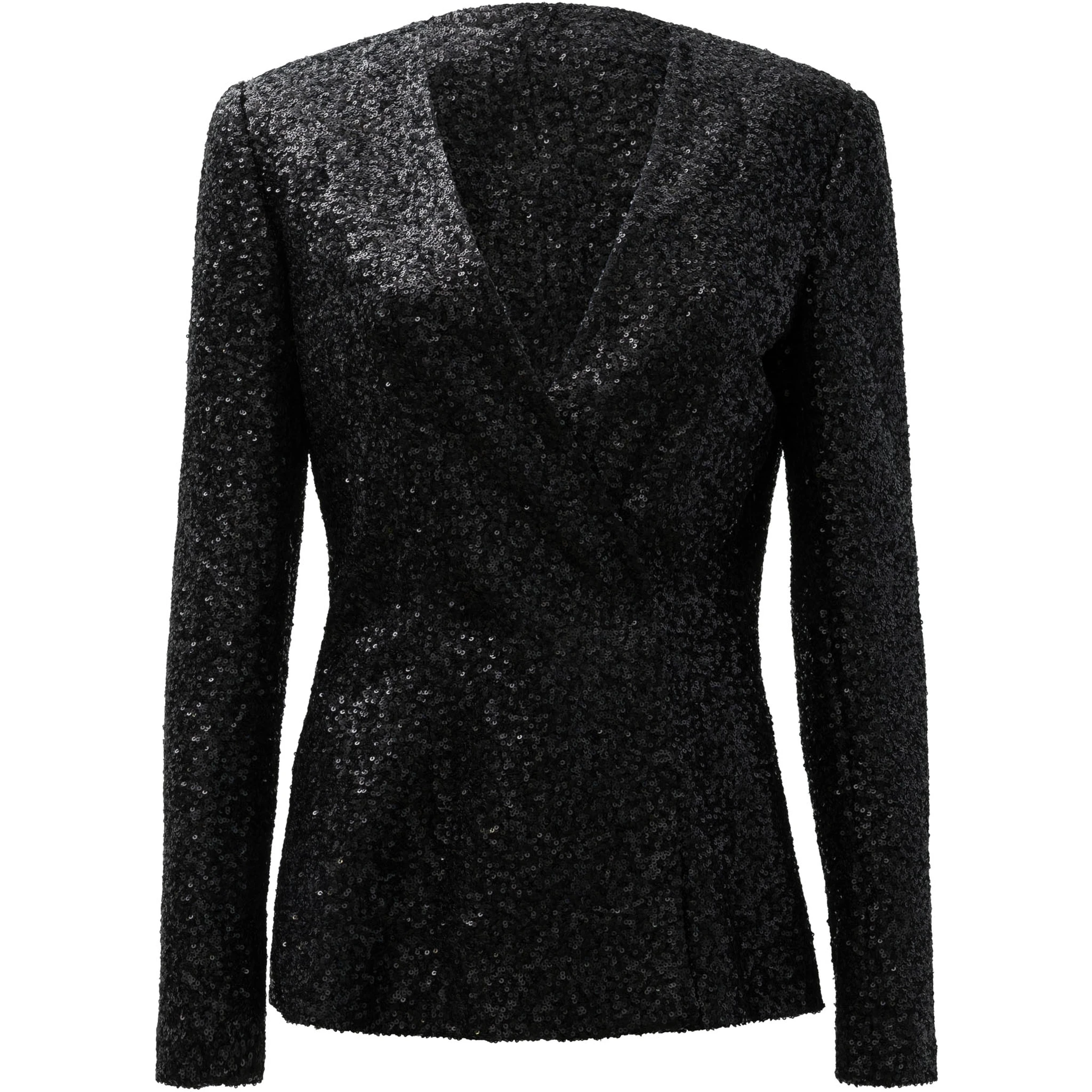 Blazer jacket with sequins