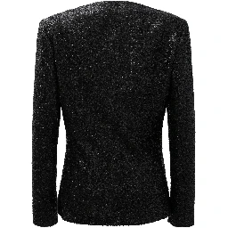 Blazer jacket with sequins
