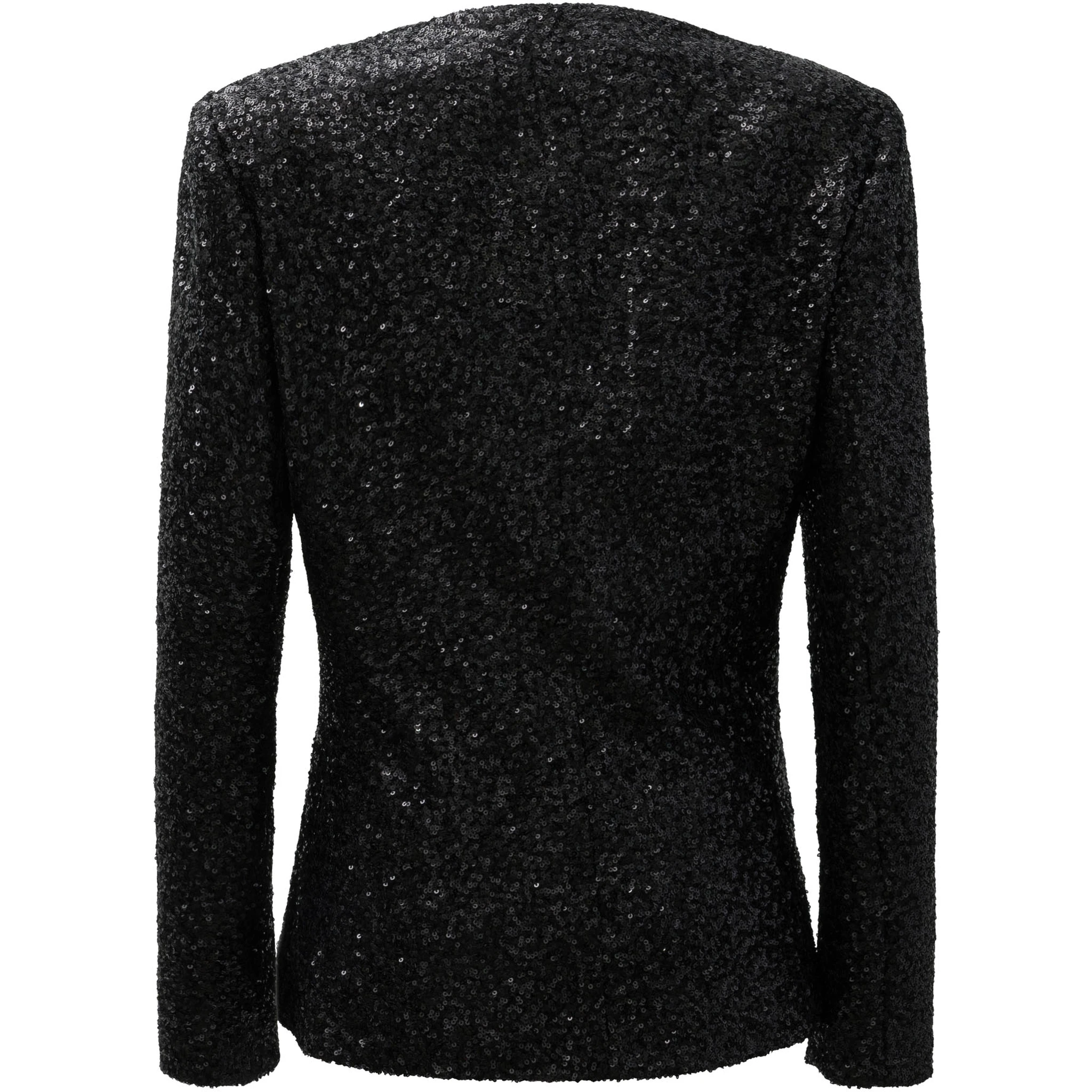 Blazer jacket with sequins