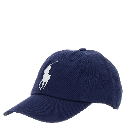 Blue Baseball Cap with Maxi Pony on the Front and Numeric Detail on the Side in Cotton Man