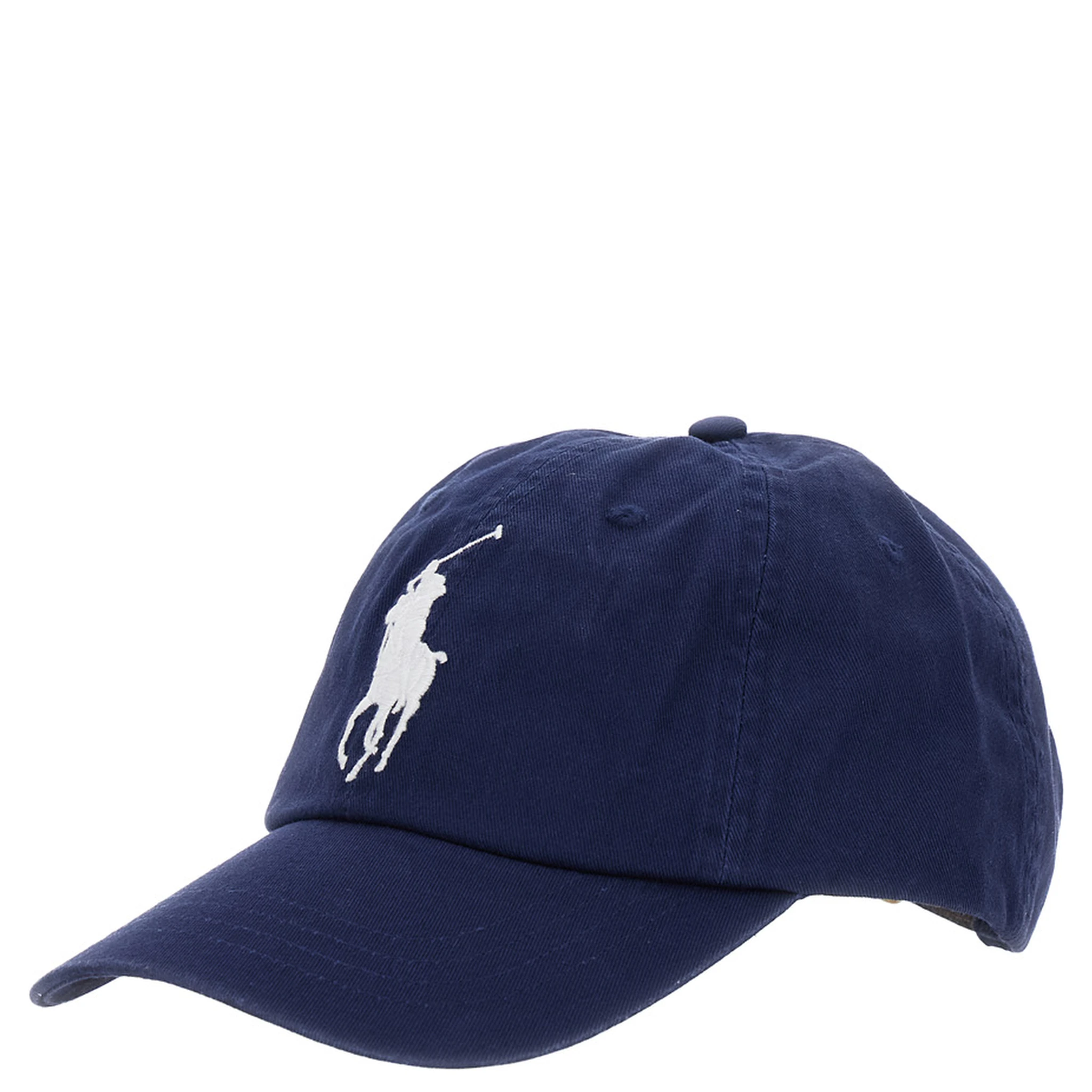Blue Baseball Cap with Maxi Pony on the Front and Numeric Detail on the Side in Cotton Man