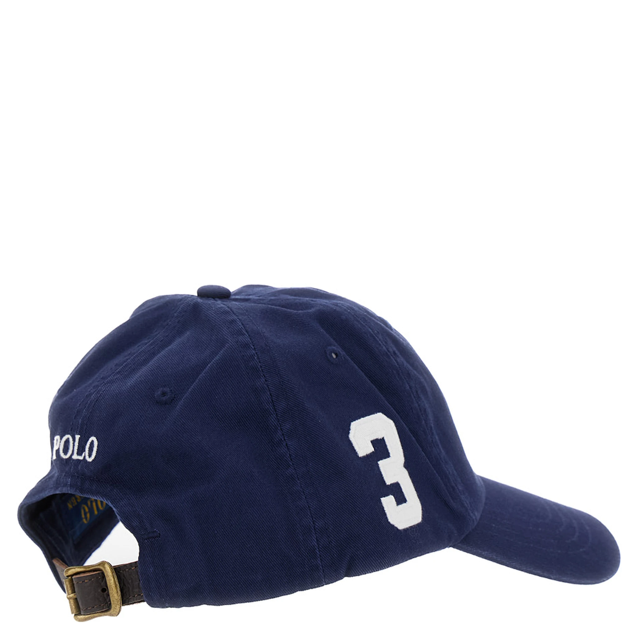 Blue Baseball Cap with Maxi Pony on the Front and Numeric Detail on the Side in Cotton Man