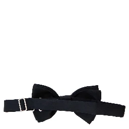 Papillon con Design Pre-annodato in Cotone Blu Uomo