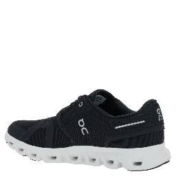 Cloud 6 Black Low Top Sneakers with Mesh Details and Logo on the Side in Tech Fabric Man