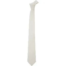 White Classic Tie in Fabric Man