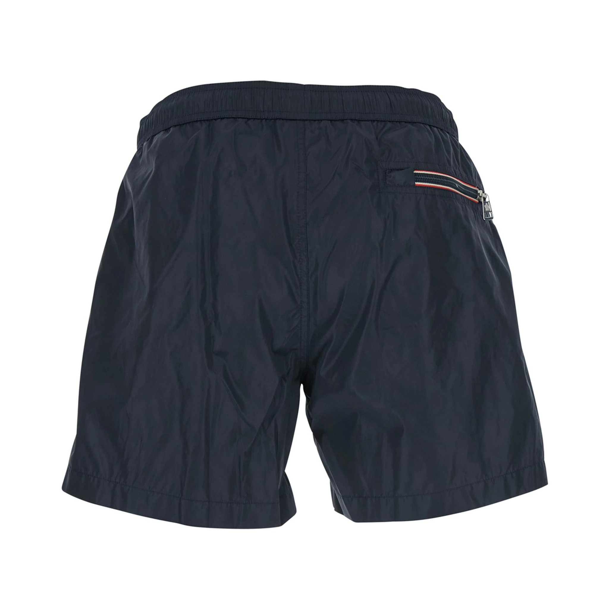 Blue Swimsuit with Logo Patch on the Front in Tech Fabric Man