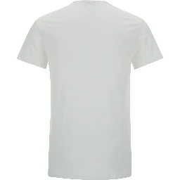 White Crewneck T-Shirt with Medusa Print on the Front in Cotton Stretch Man