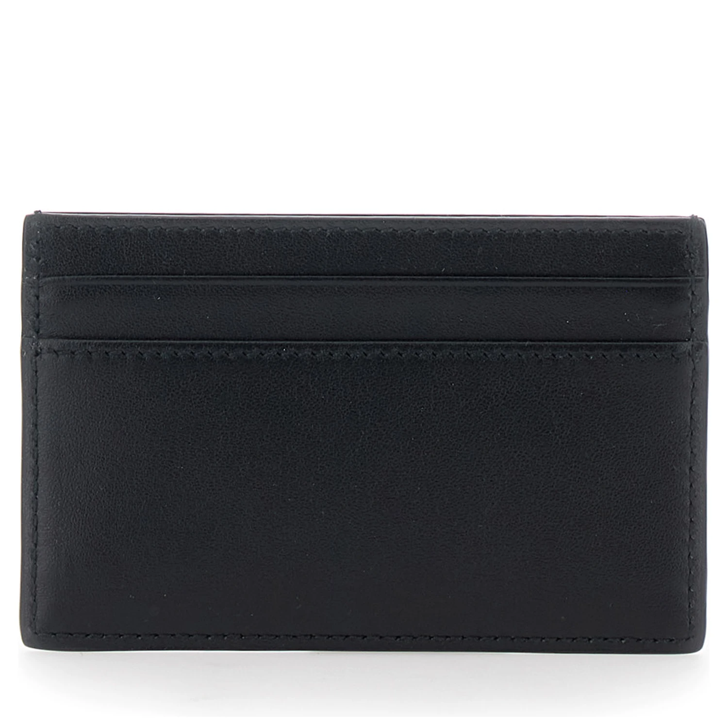 Black Card Holder with Horsebit on the Front in Leather Man