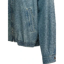 Zipped denim jacket
