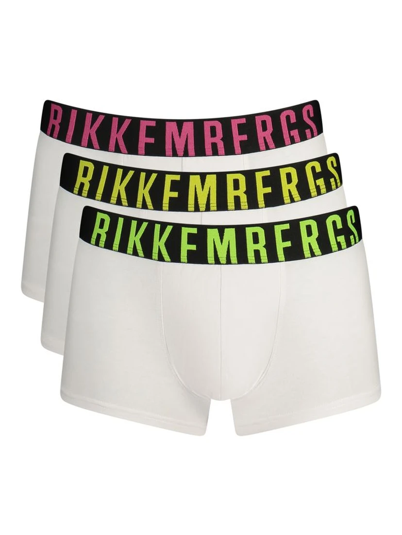 White Cotton Men Boxer Short