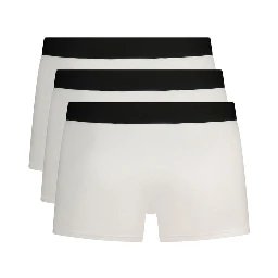 White Cotton Men Boxer Short