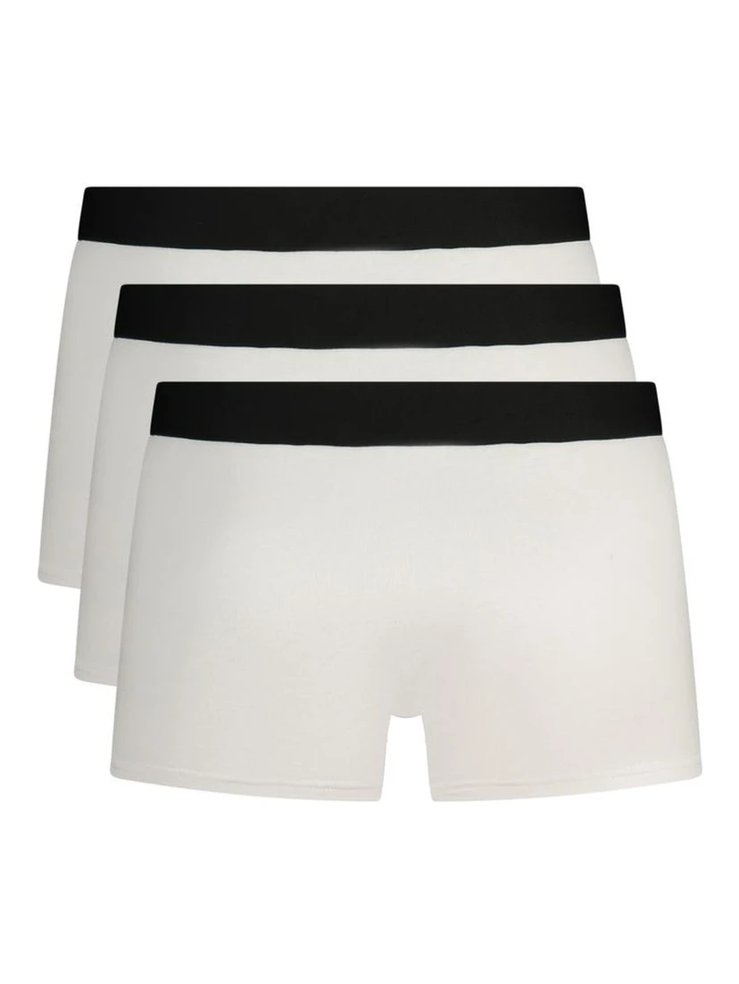 White Cotton Men Boxer Short