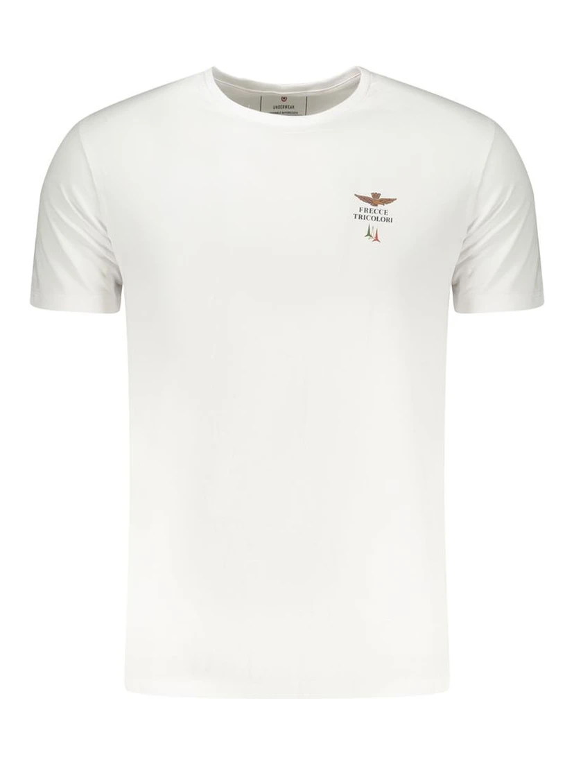 White Cotton Men's T-Shirt