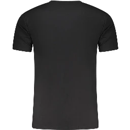 Black Cotton Men Underwear Shirt