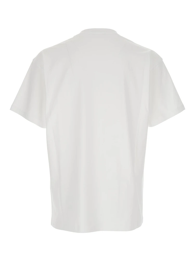 تي شيرت أبيض بشعار ماكسي في الأمام من القطن الرجالي alternative