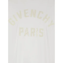 تي شيرت أبيض بشعار ماكسي في الأمام من القطن الرجالي