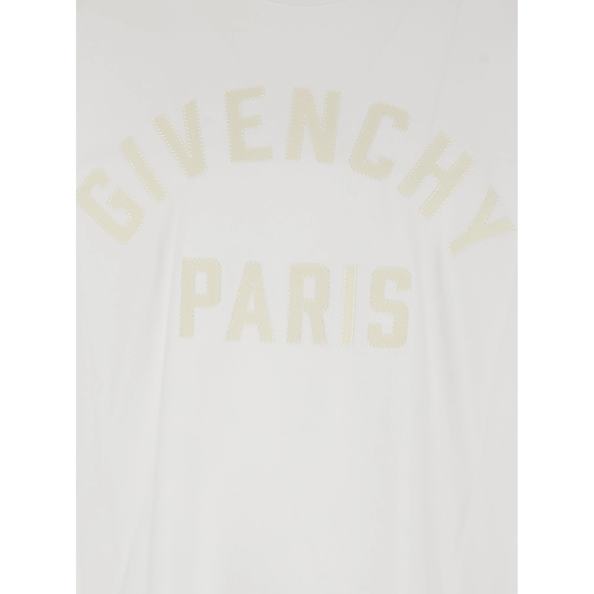 تي شيرت أبيض بشعار ماكسي في الأمام من القطن الرجالي