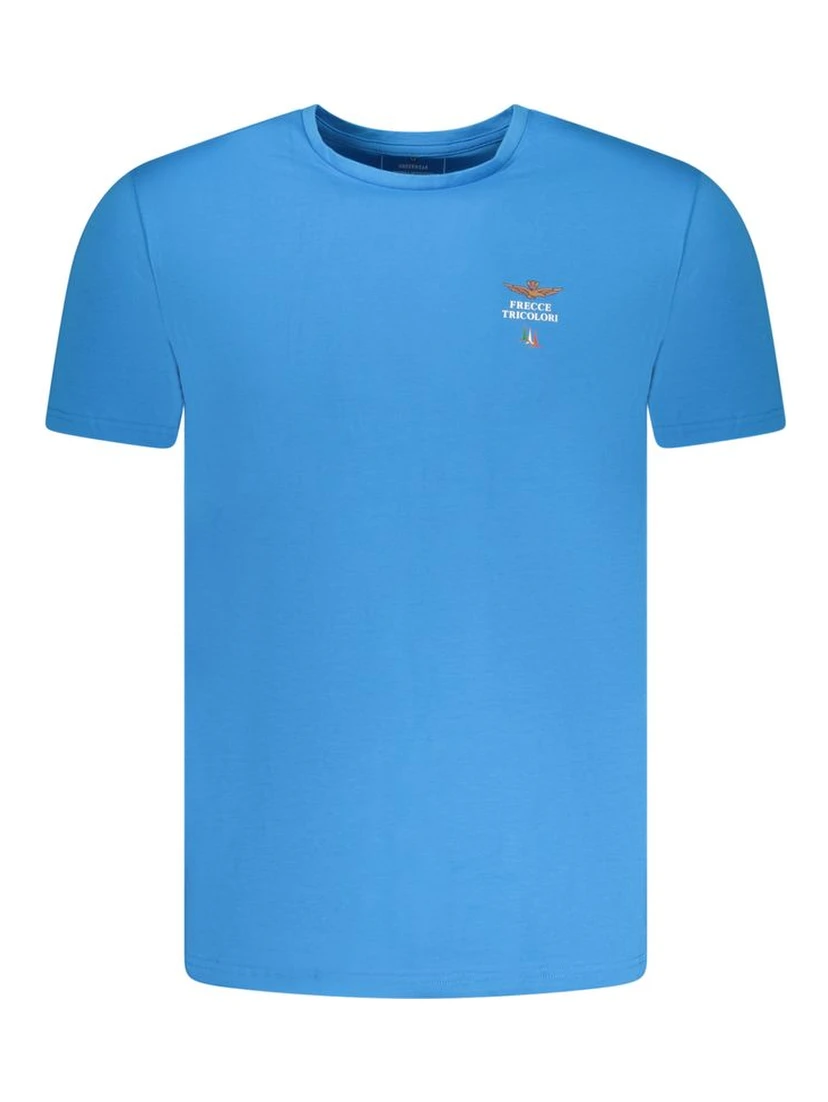 Blue Cotton Men Underwear Shirt