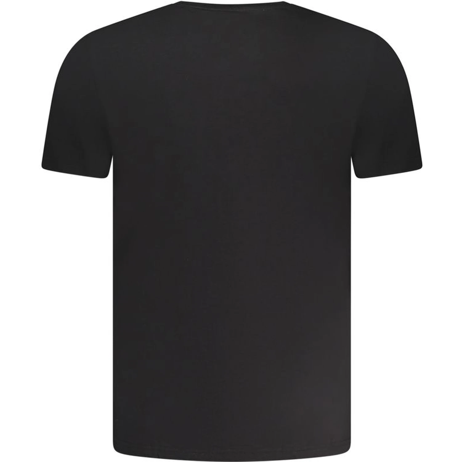 "Black Cotton Men Underwear Crew Neck Tee"