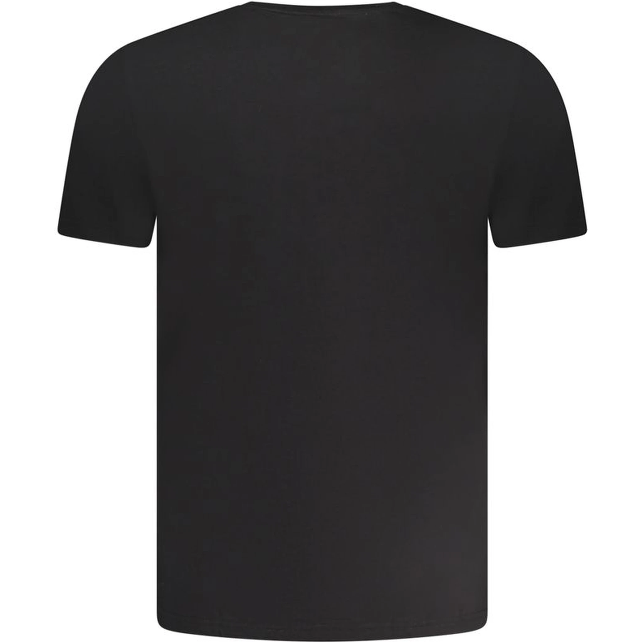 "Black Cotton Men Underwear Crew Neck Tee"
