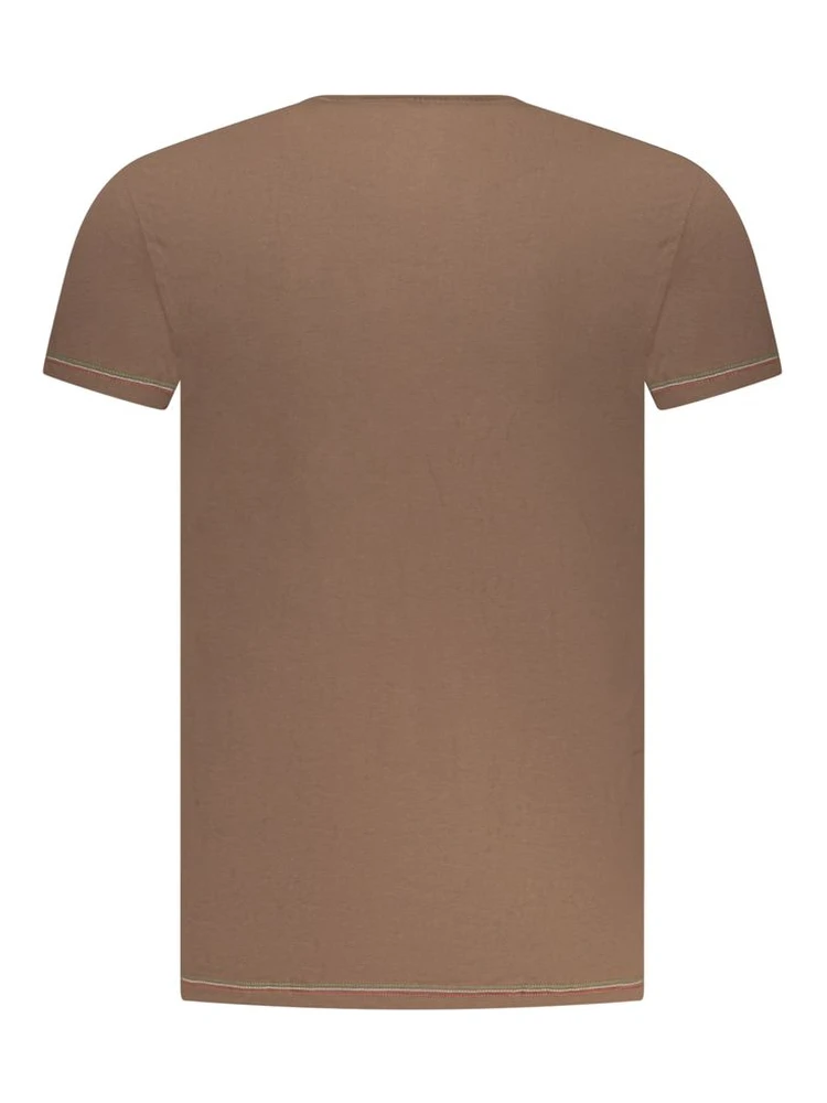 Brown Cotton Men T-Shirt alternative