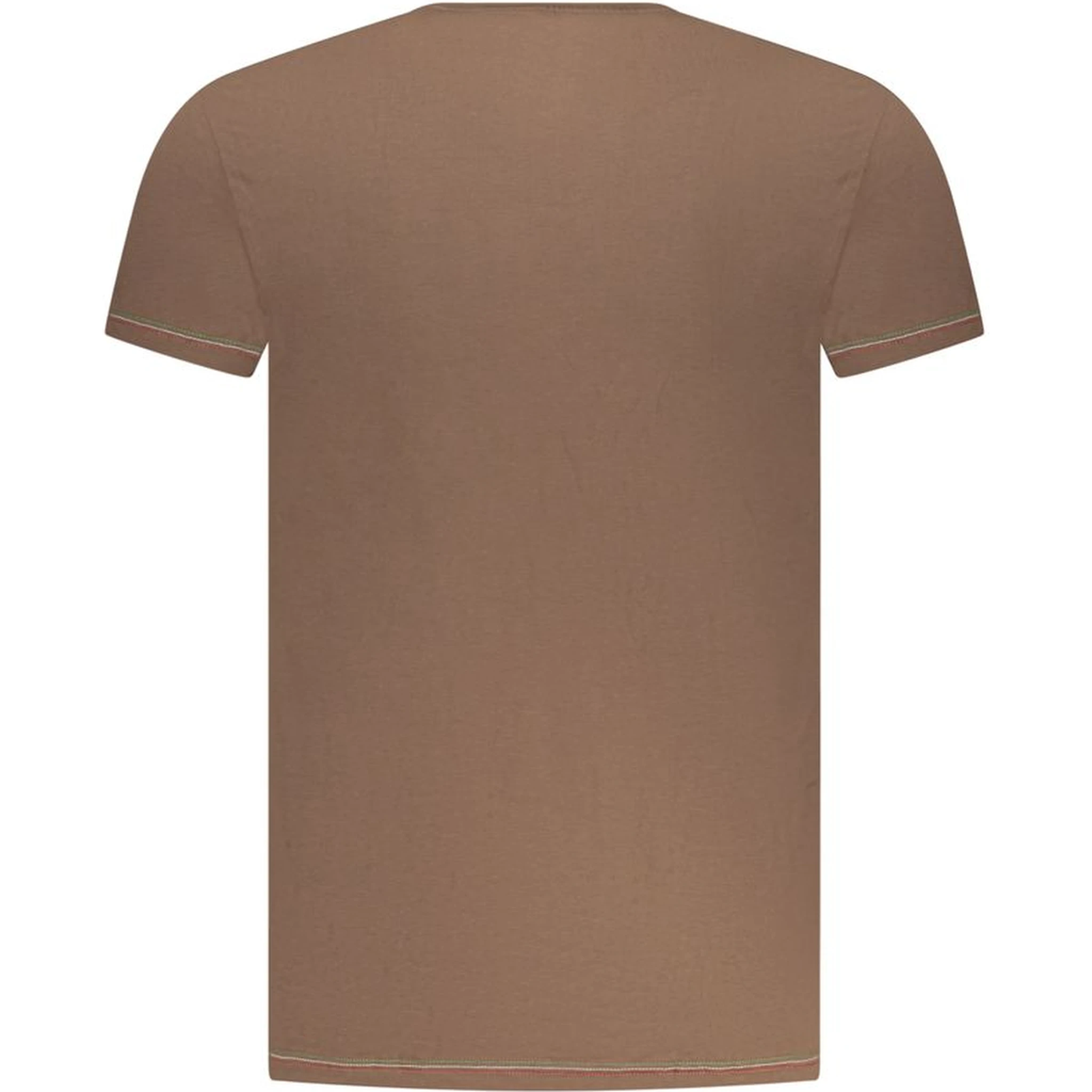 Brown Cotton Men T-Shirt