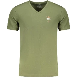 Green Cotton Men Underwear Shirt