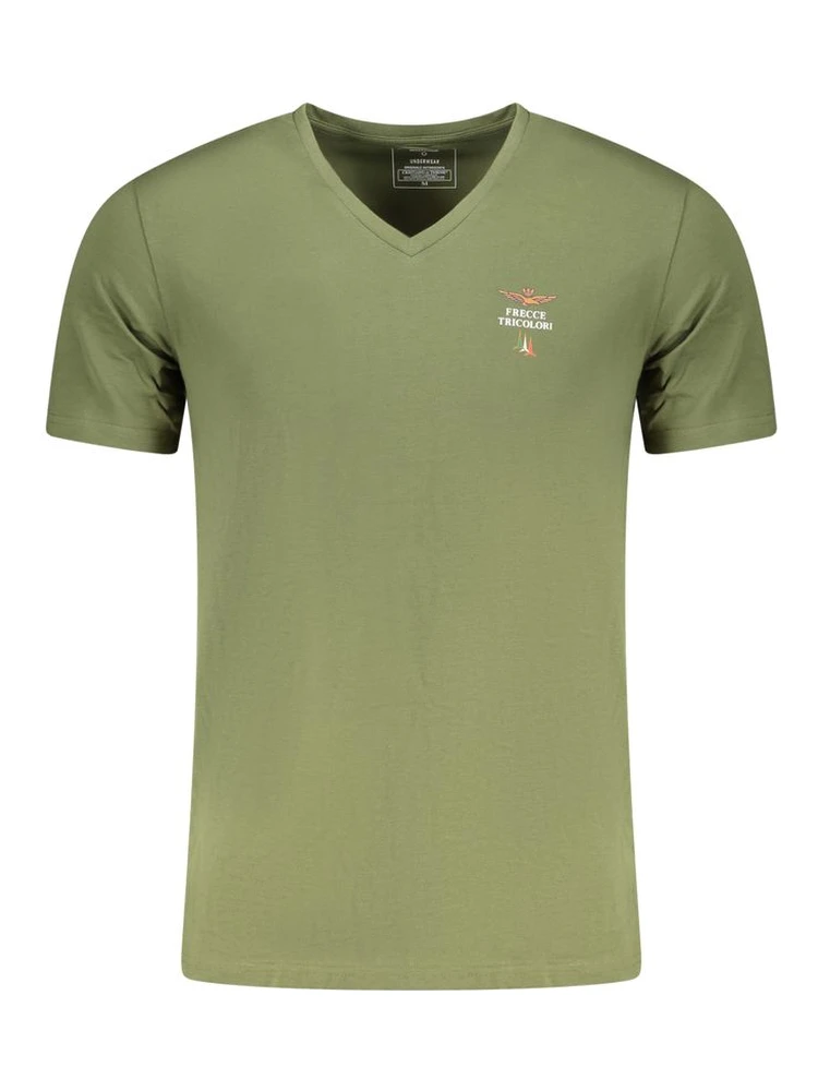 Green Cotton Men Underwear Shirt