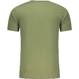 Green Cotton Men Underwear Shirt
