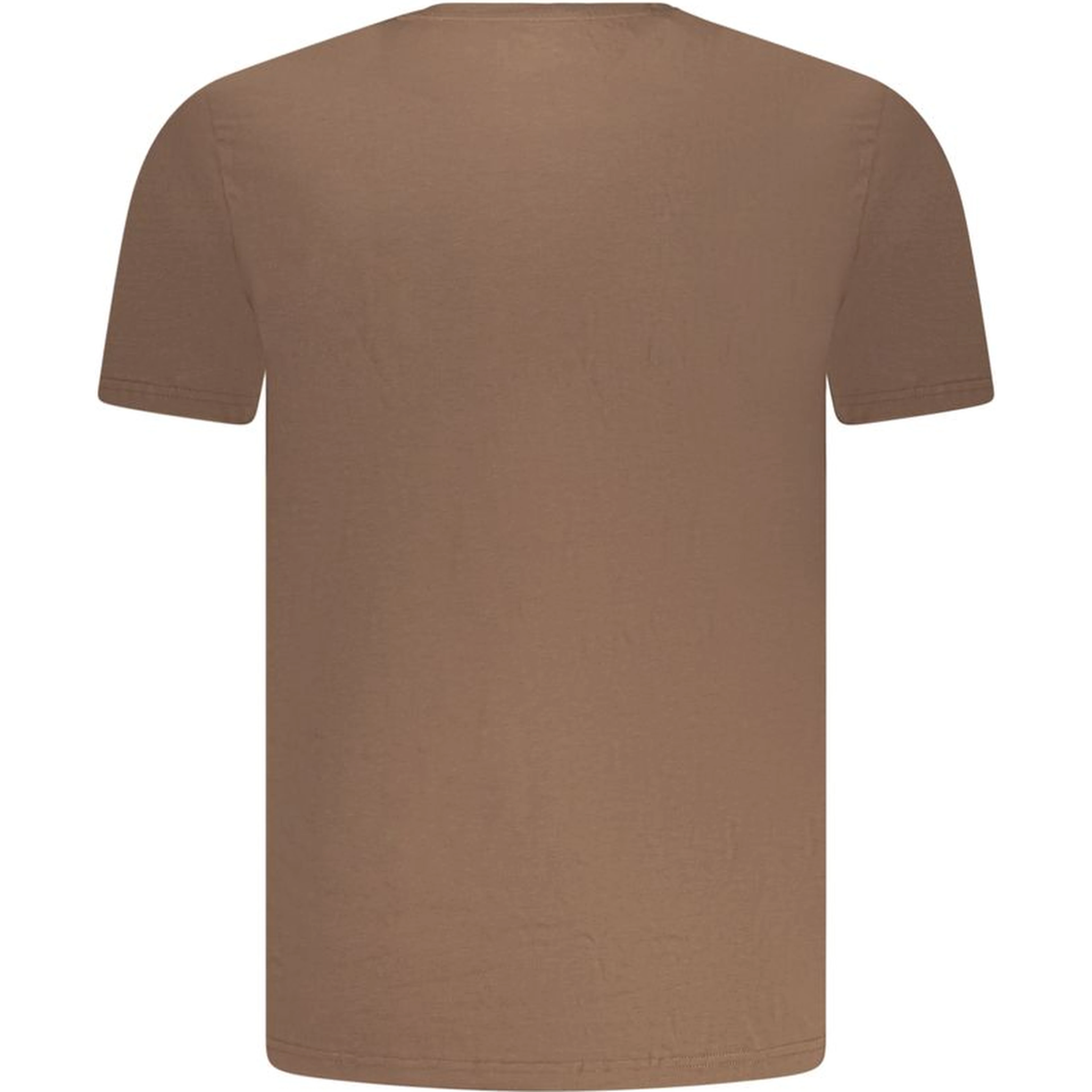 Brown Cotton Men T-Shirt