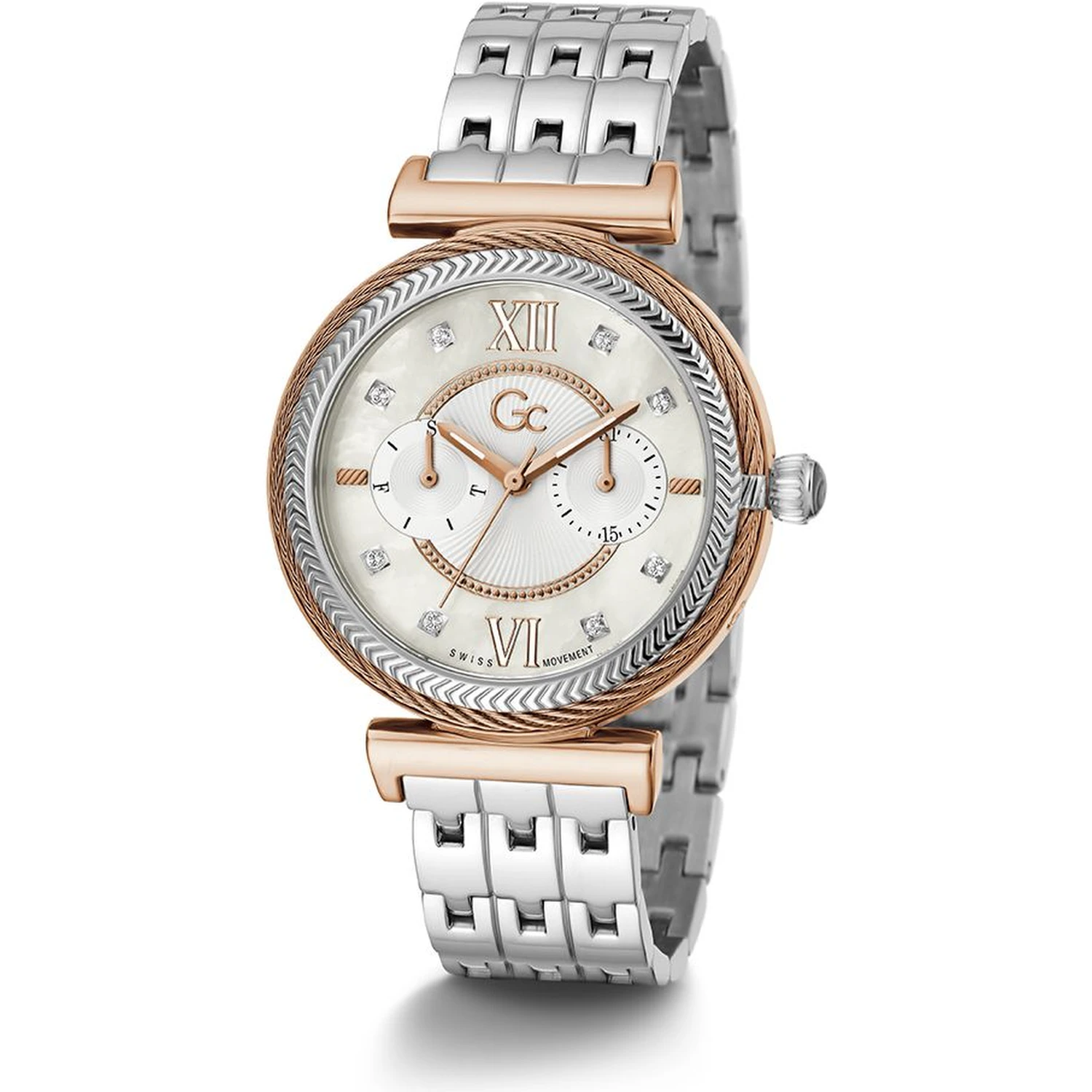 Gray Stainless Steel Dress Watch