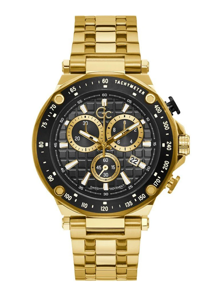 Gold Stainless Steel Sport Watch