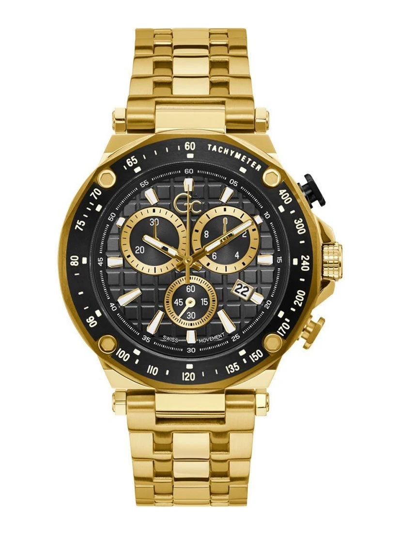 Gold Stainless Steel Sport Watch