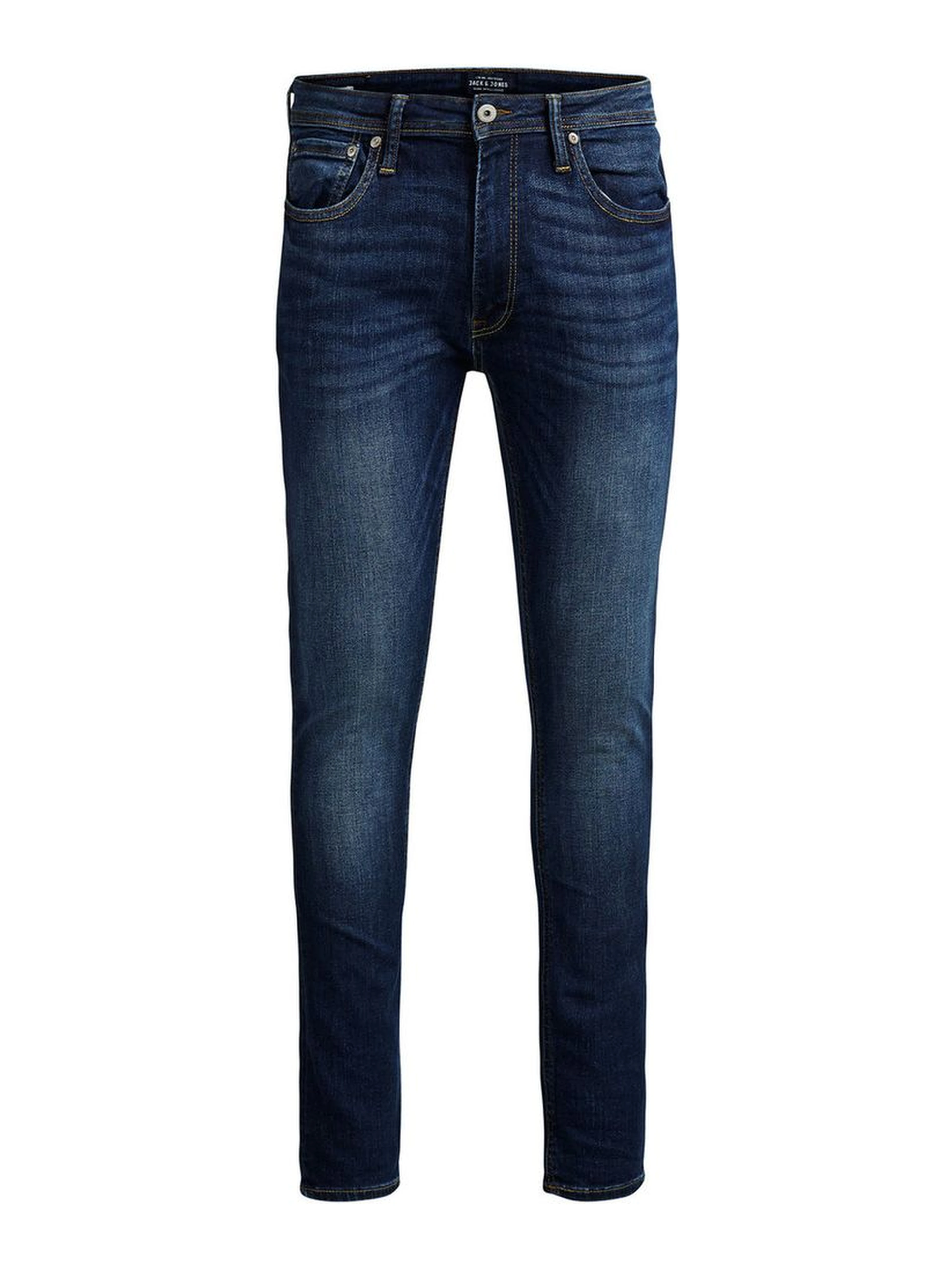 Blue Cotton Slim Fit Jeans