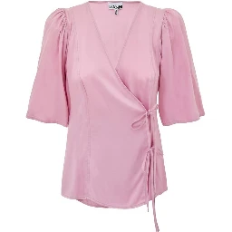 Pink Satin Tank Tops